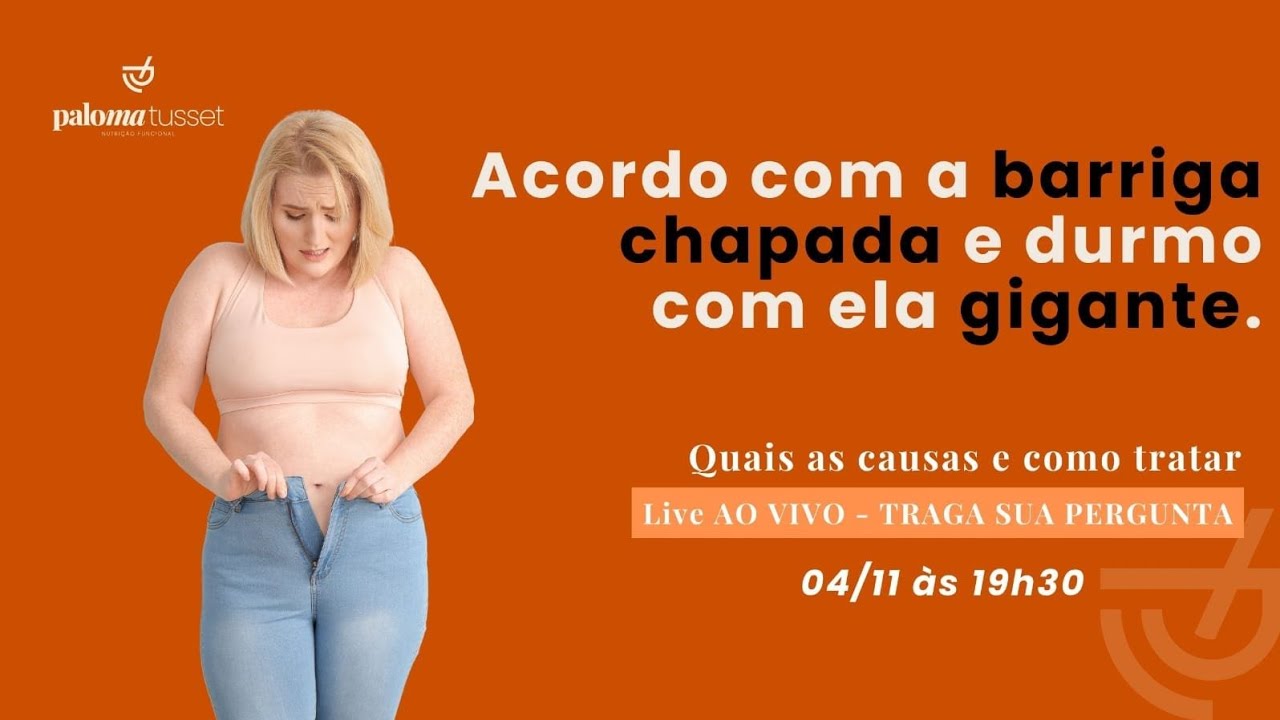 Live- Acordo com a Barriga chapada e durmo com ela gigante.