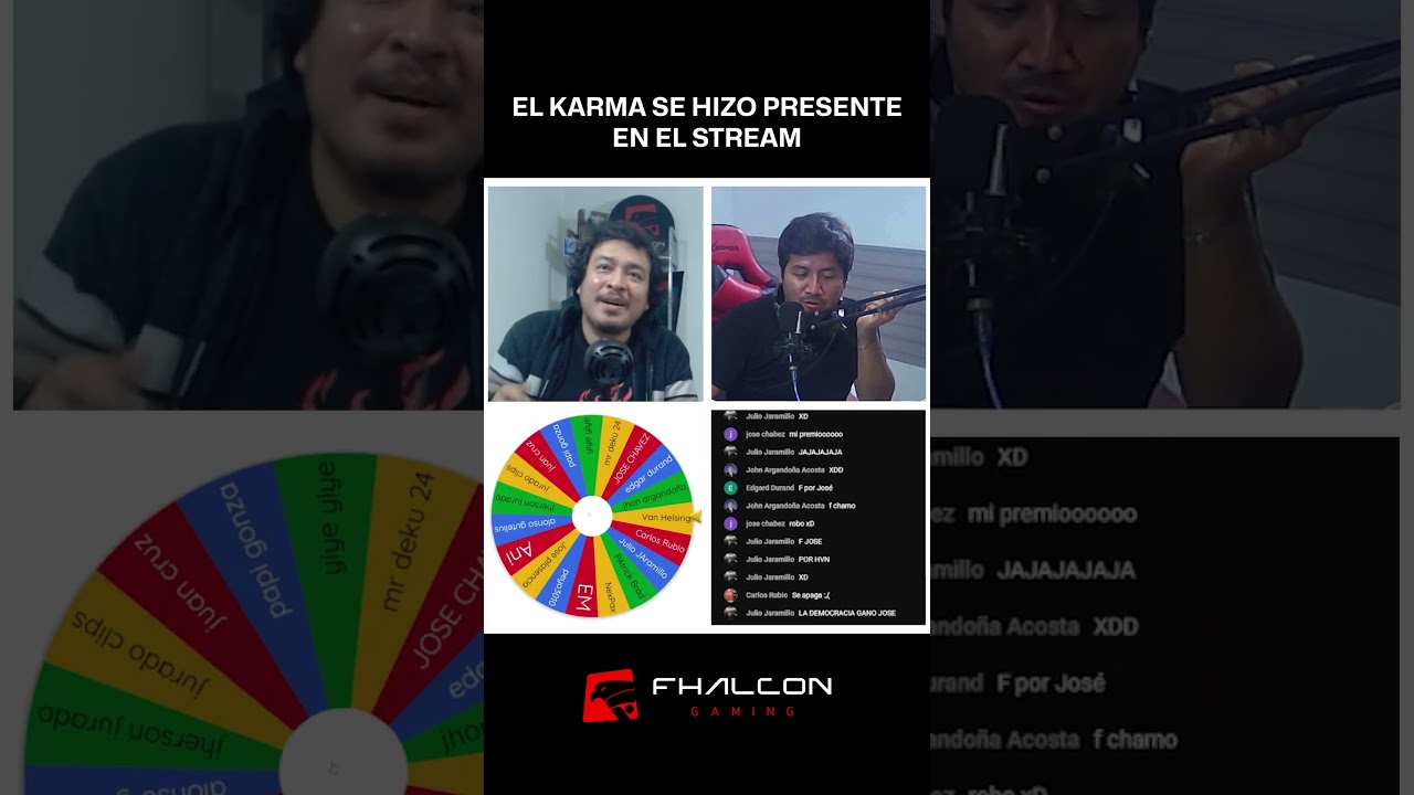 El poder del #karma se hizo presente en el #stream de #fhalcongaming
