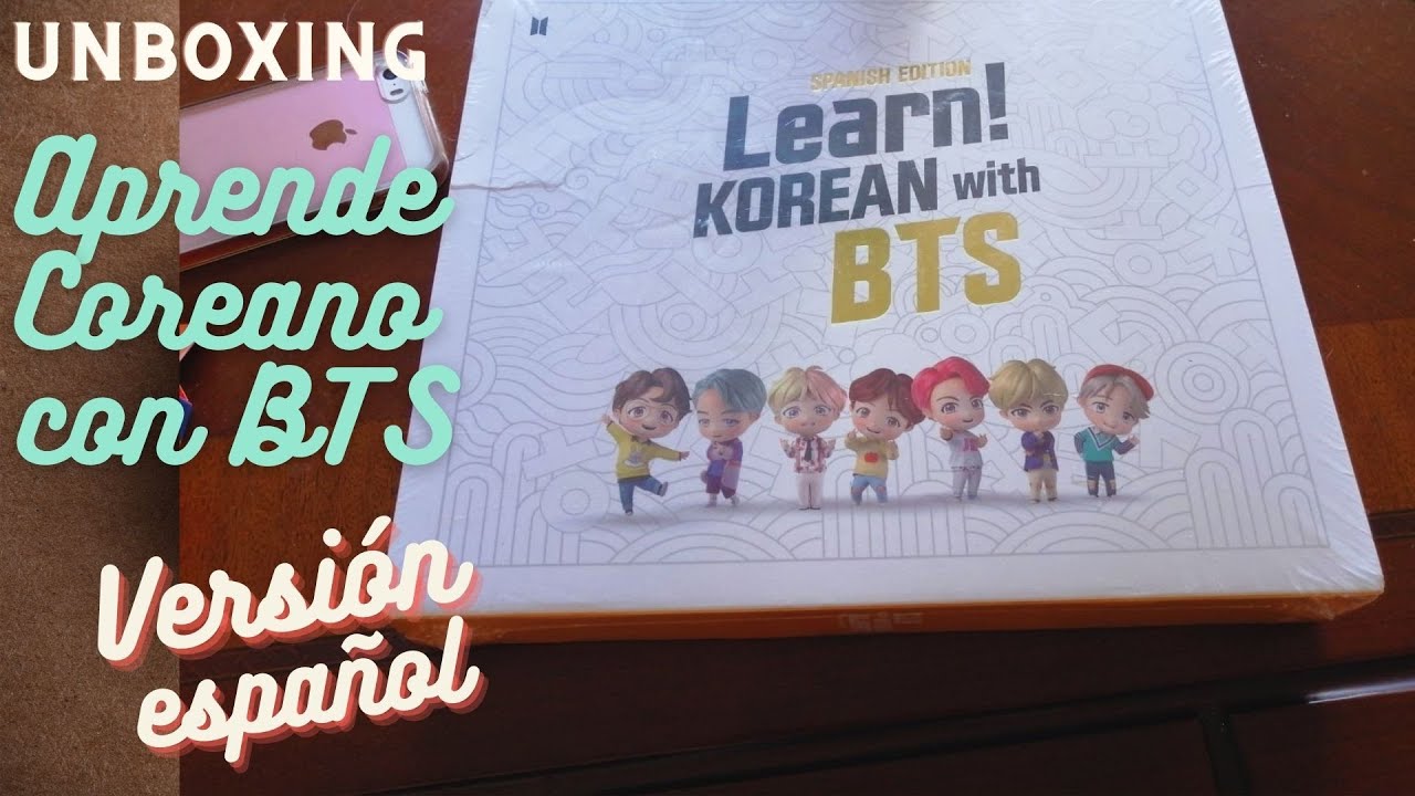 Learn Korean with Bts Spanish edition (Aprende Coreano con Bts Esp) Unboxing Paquete ASMR.