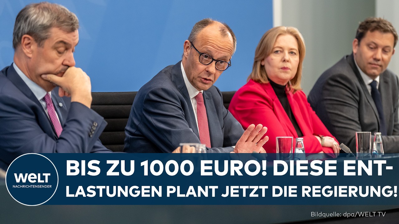 DEUTSCHLAND: Bis zu 1000 Euro! So will Merz und Co. die B&uuml;rger jetzt entlasten!