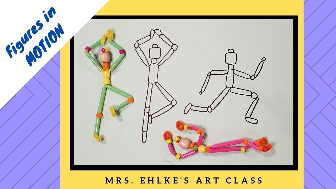 FIGURES in MOTION - Make a figure and practice drawing it