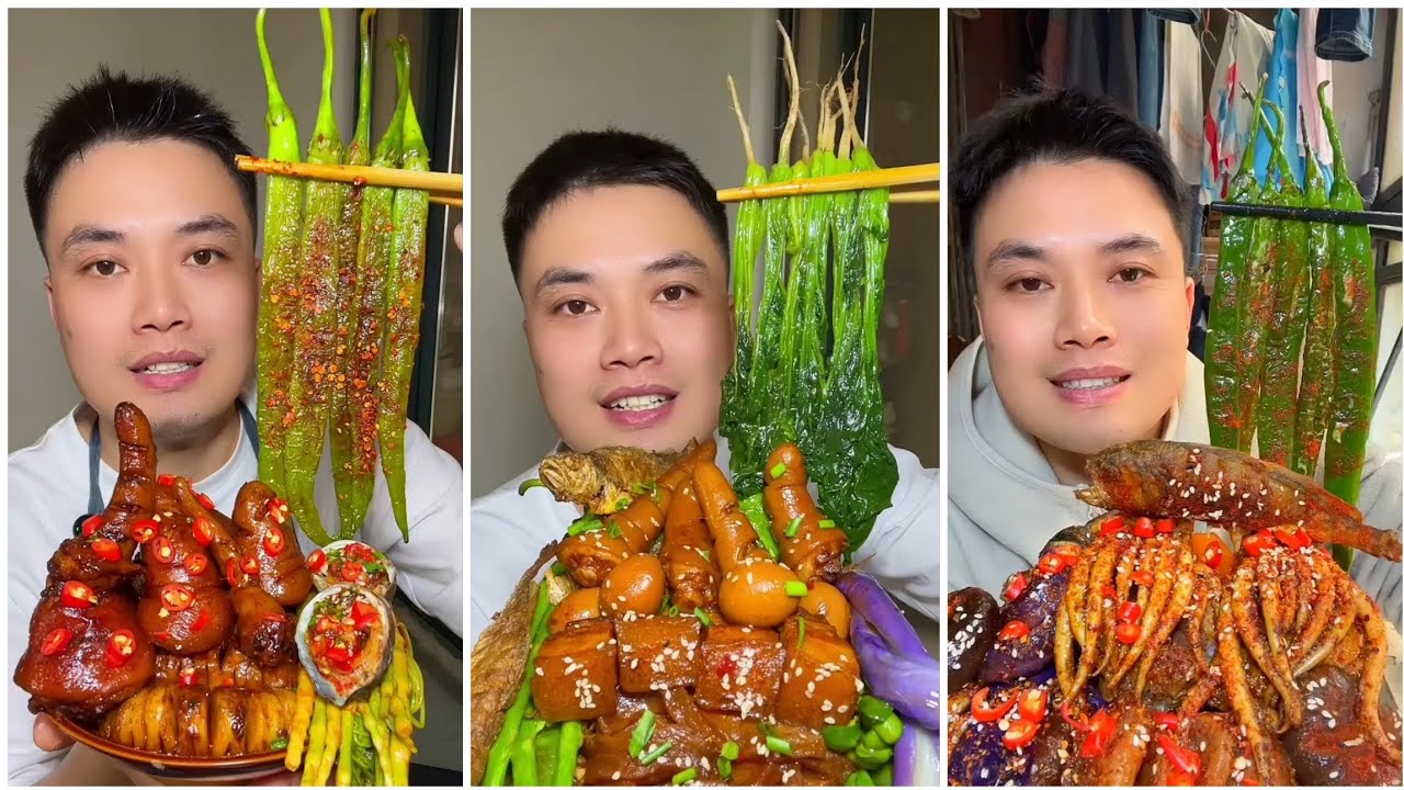 Yummy #262 Eat Meat 😋🔥, chicken 🍗 🍗, Shrimp 🦐🦐.. #mukbang  #eatingshow #yummyfood 
