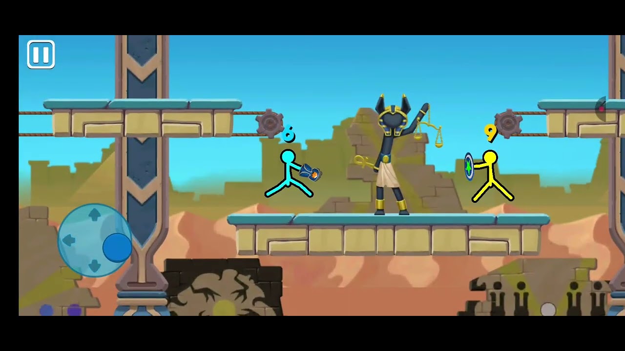 Playing supreme duelist stickman 