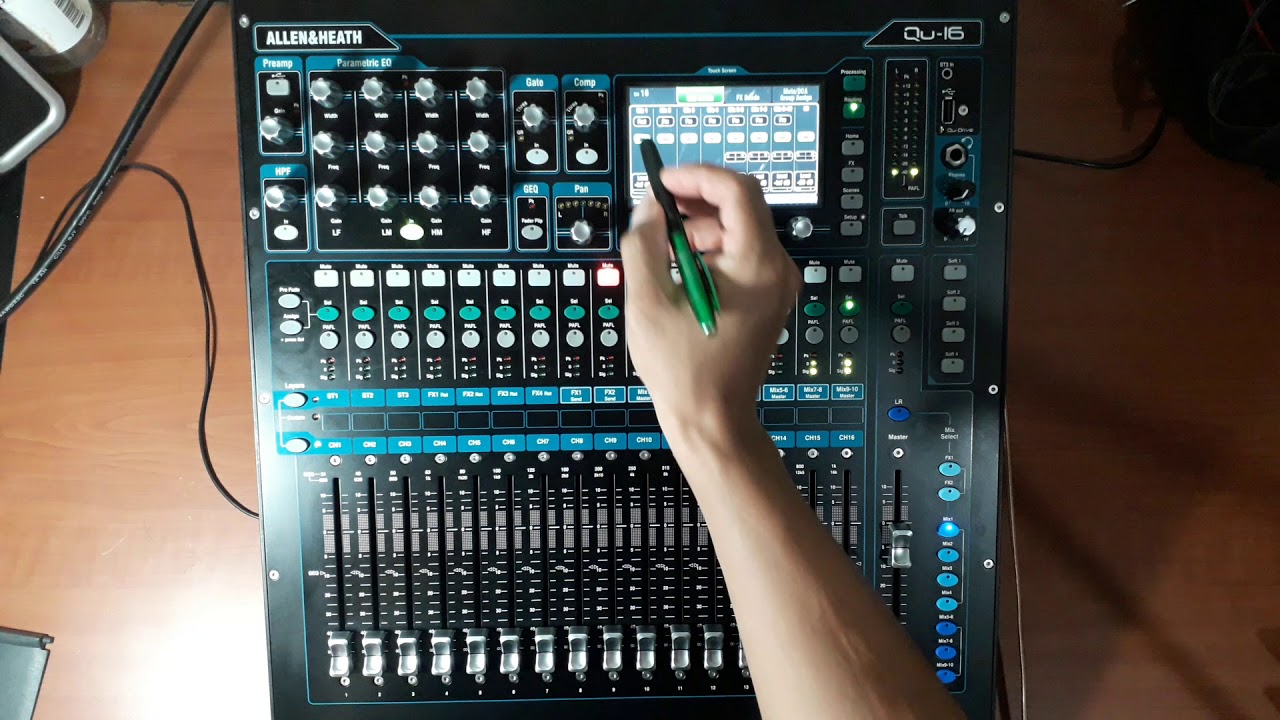 CONSOLA ALLEN HEATH Q-16 Tutorial #4 (Ruteo de canales)