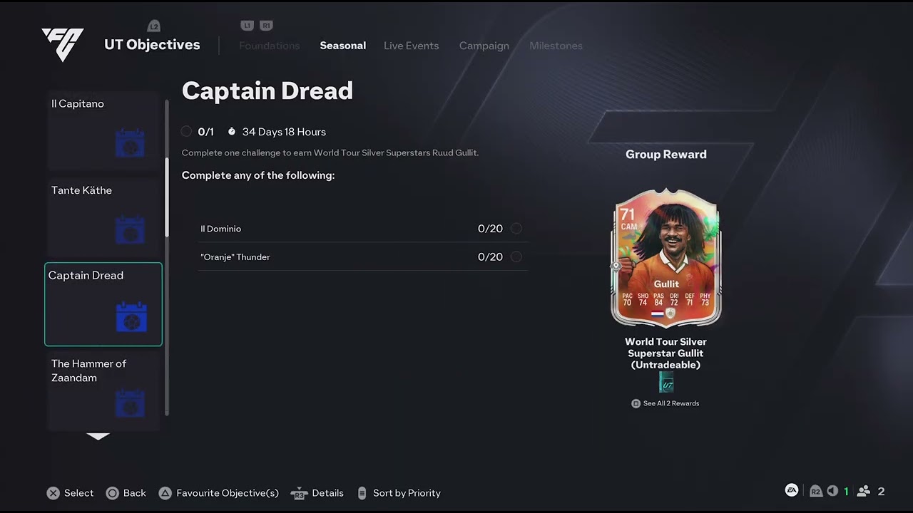 FC 26 Season 4 Italy 90 World Tour Silver Stars Objectives