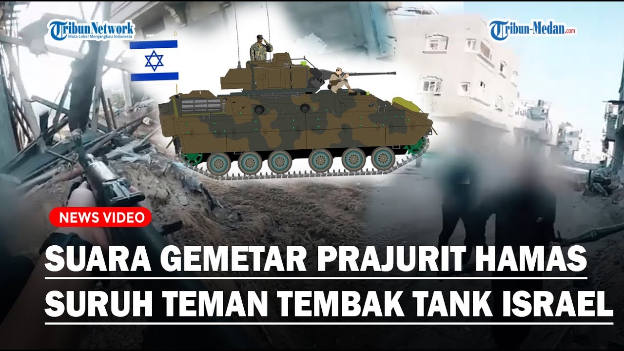 SUARA GEMETAR Prajurit Hamas Suruh Teman Tembak Tank Israel, Hancur Berkeping-keping