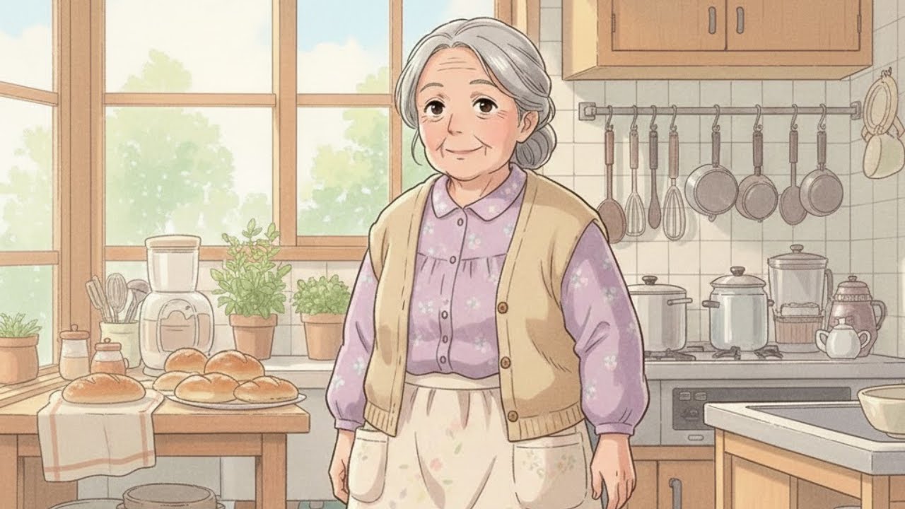 Rainy Afternoon Baking with Grandma 🍞 Ghibli Style ASMR |Ghibli ASMR Baking |Cozy Kitchen ASMR