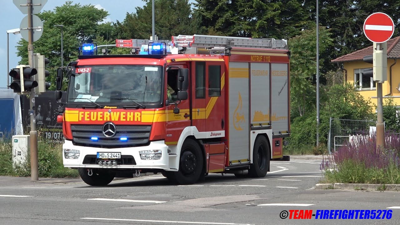 [Neues Löschfahrzeug] 2x Löschzug + KDOW Leitungsdienst und neues HLF 10 Berufsfeuerwehr Heidelberg