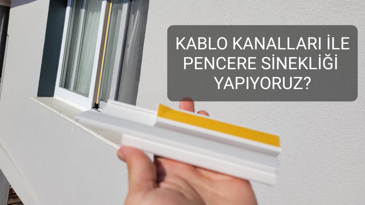 Kablo Kanalları İle Pencere Sinekliği Yapıyoruz. UCUZ SİNEKLİK KENDIN YAP..