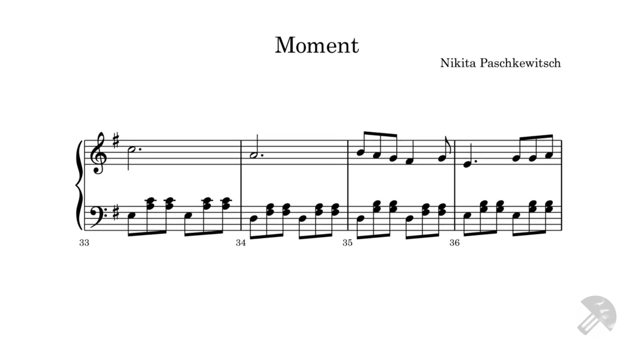 Moment - Piano Solo