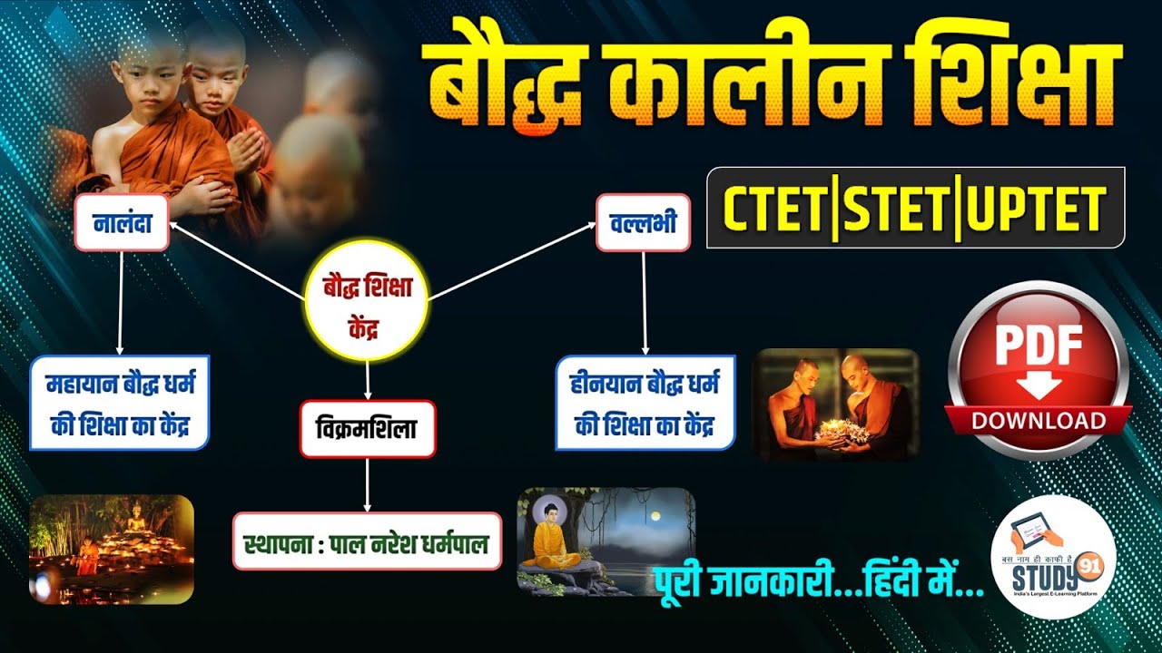 CDP | बौद्ध कालीन शिक्षा | Vaidik kalin shiksha | Education Of Buddhist Period | Ratnesh Sir Study91