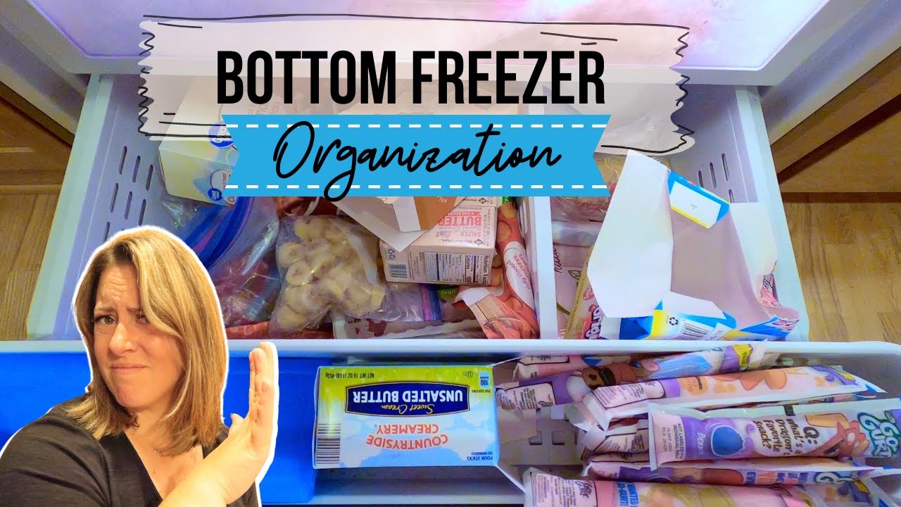 Bottom Freezer Organization On a Budget!