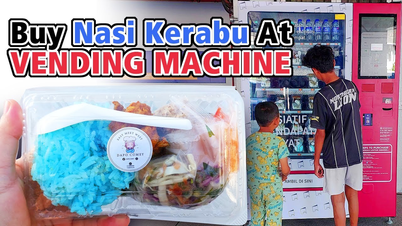 Malaysia Vending Machine Tour | The First Traditional Malay Food Vending Machine In Malaysia