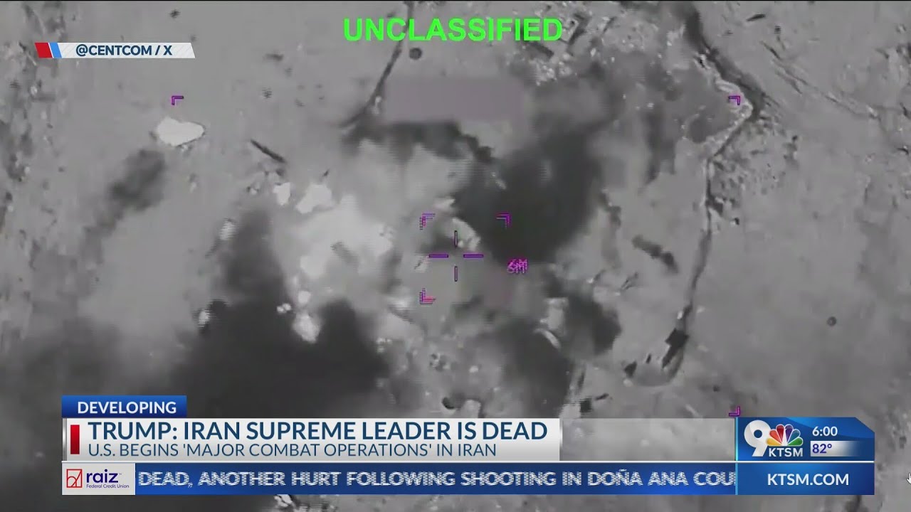 Trump: Iran supreme leader dead