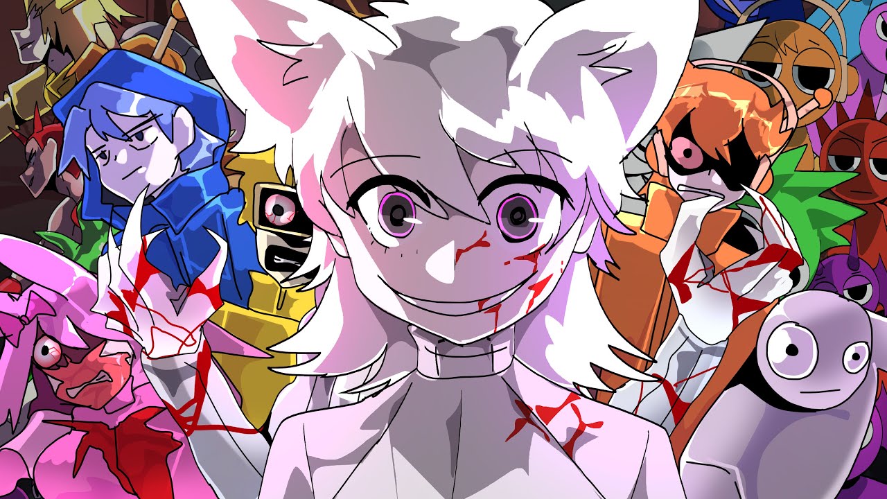 All Incredibox Sprunki (House of Horrors All Part 1-4) But it's ANIME | FNF Animation