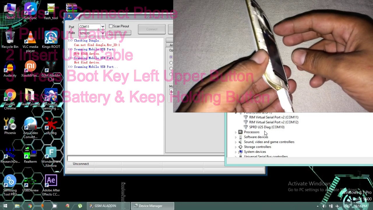 Rage Silk Phone Lock Unlock Flashing Spd 6531A Read Password Calls and Message Not Deleted