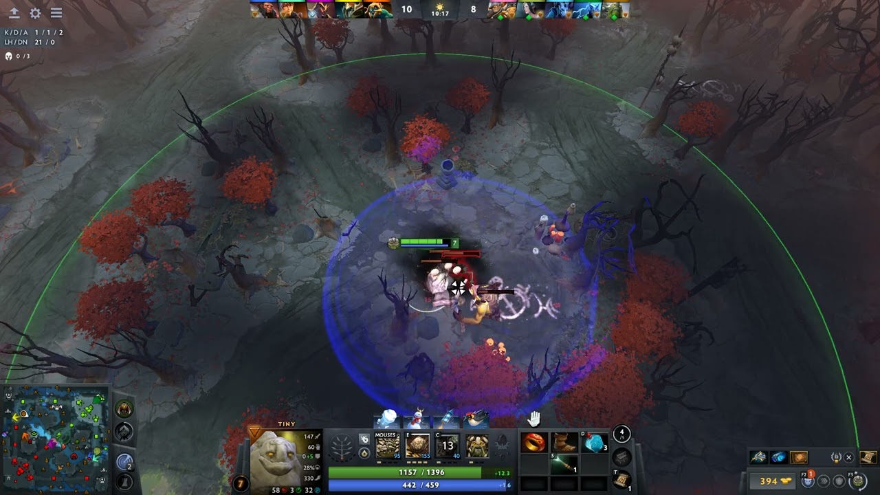 Dota 2 Amazing Double Kill with Tiny