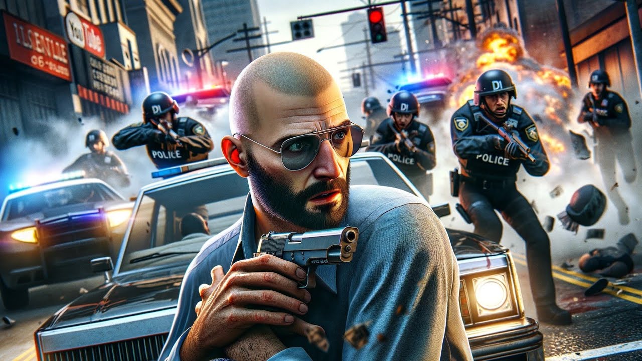 La polizia mi ha fatto un'imboscata su GTA Online E32