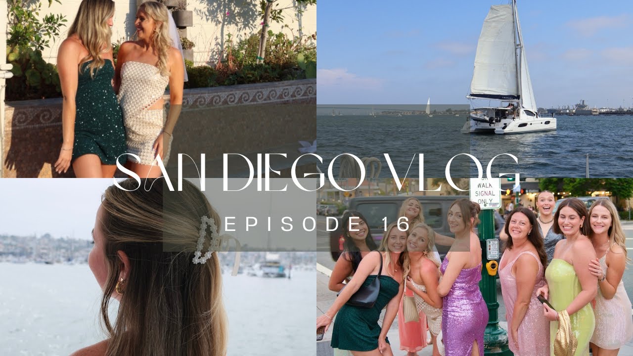 San Diego Travel Vlog | Bachelorette Trip, Boat Day, Exploring California, Girls Night Out