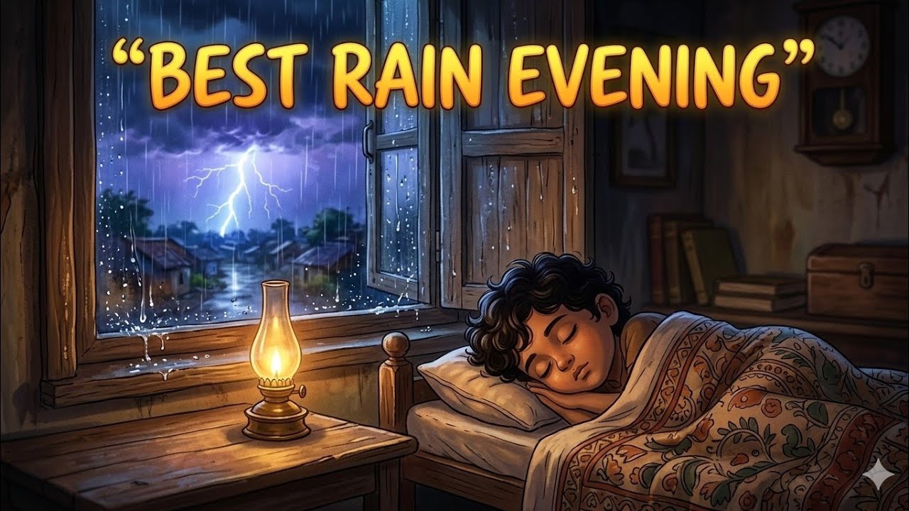 👉 “90s South Indian Rainy Evening 🌧️ Cozy Village Night Nostalgia”