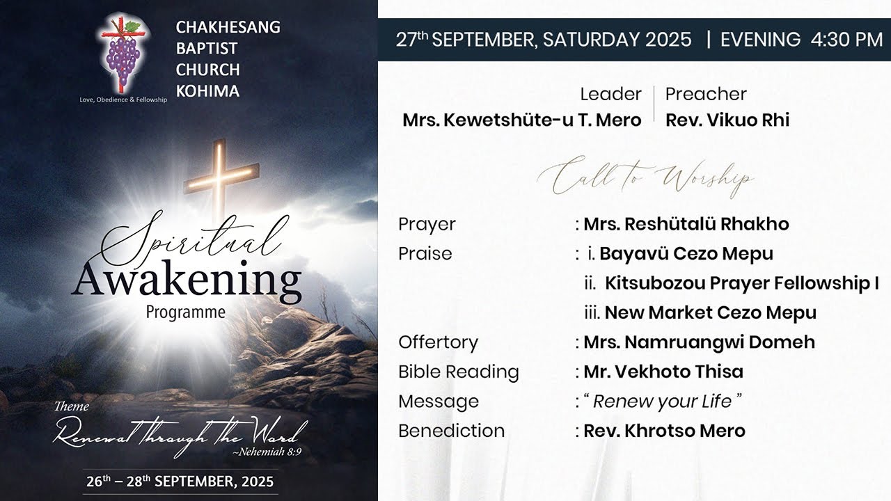 Spiritual Awakening Programme |  September 27, 2025