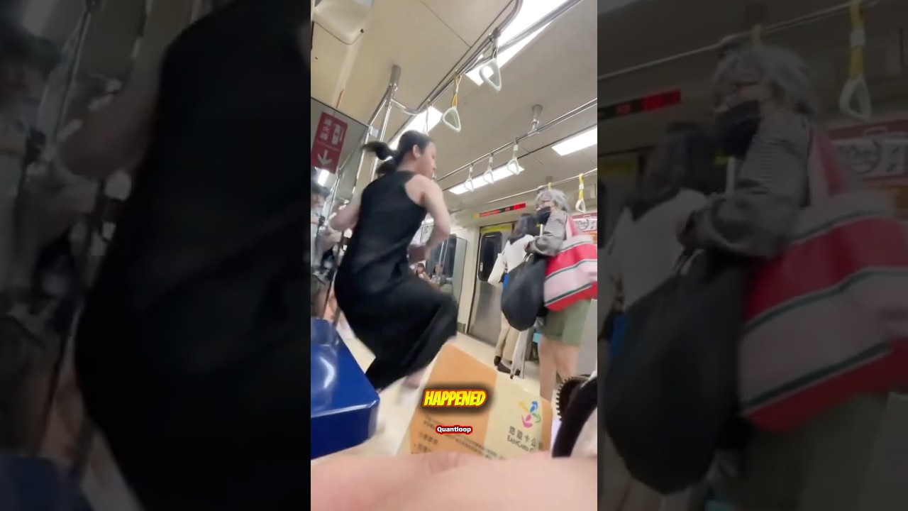 No One Expected THIS Kick on the Train!#shorts