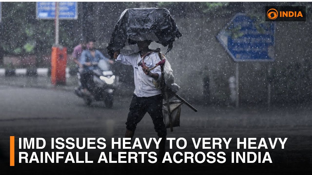 IMD Issues Heavy to Very Heavy Rainfall Alerts Across India