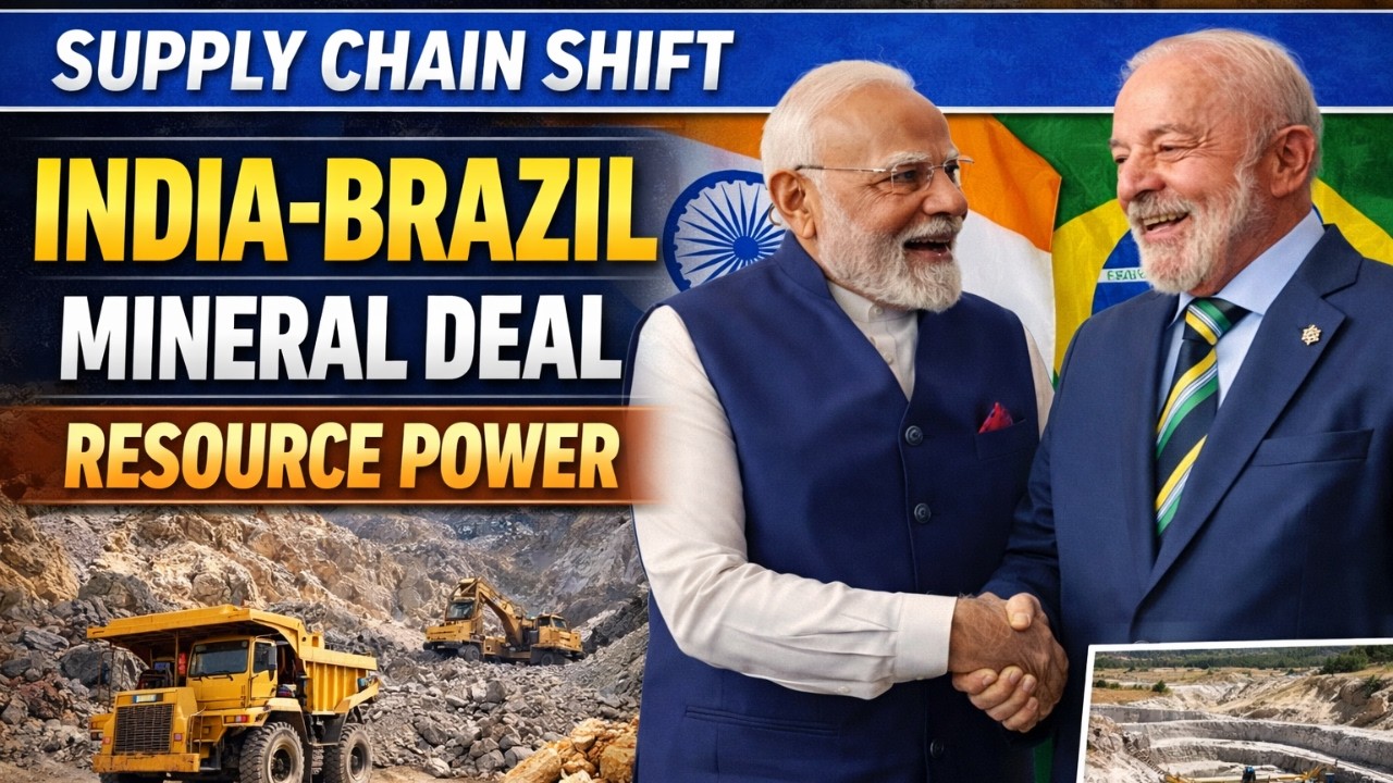 India Brazil Minerals Pact | Is This The China Diversification Strategy?