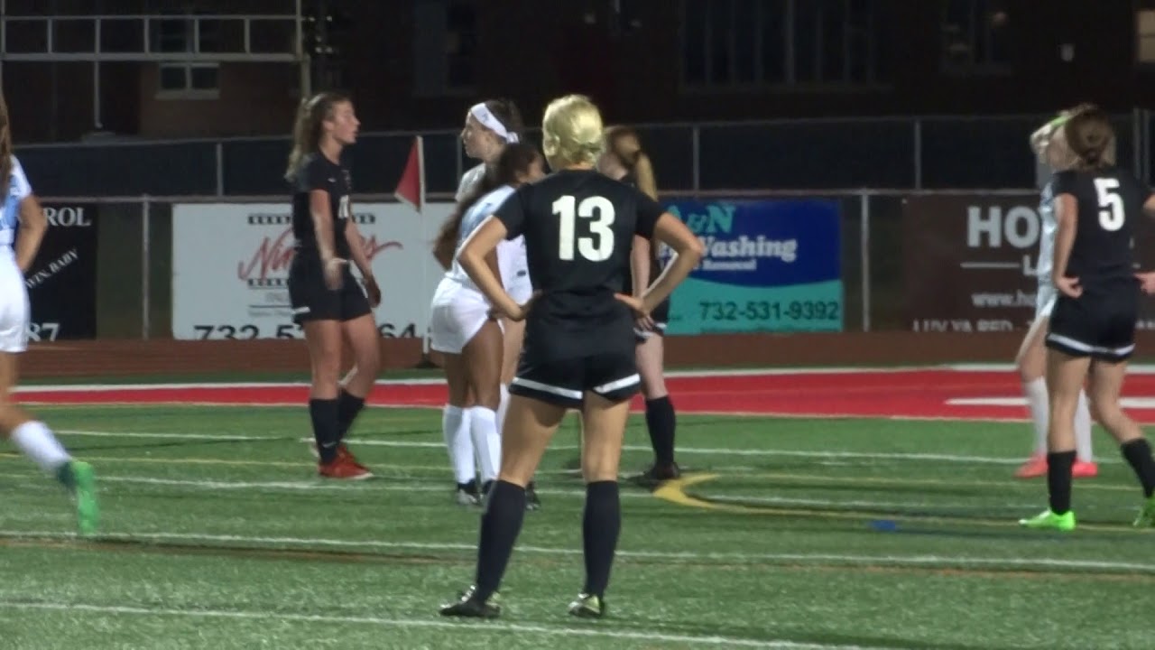 Paige Farrell converts the penalty kick to open the scoring