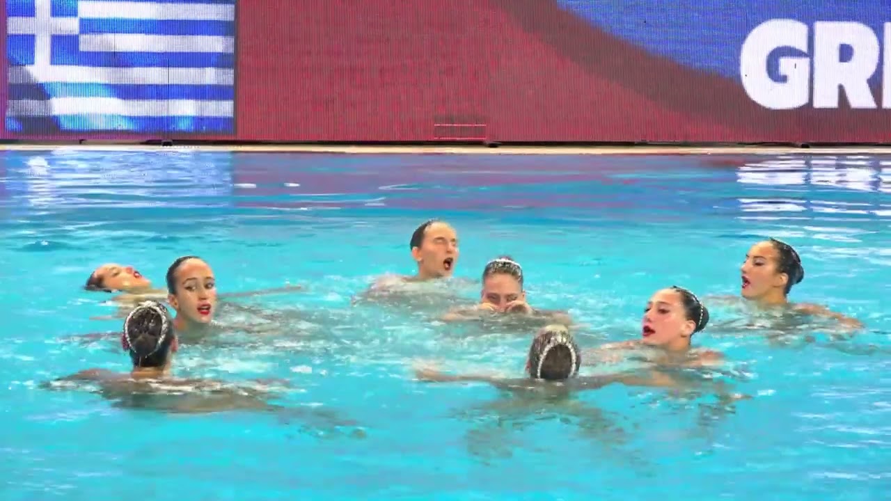 23 08 06   Female Team Free Routine Final   GREECE