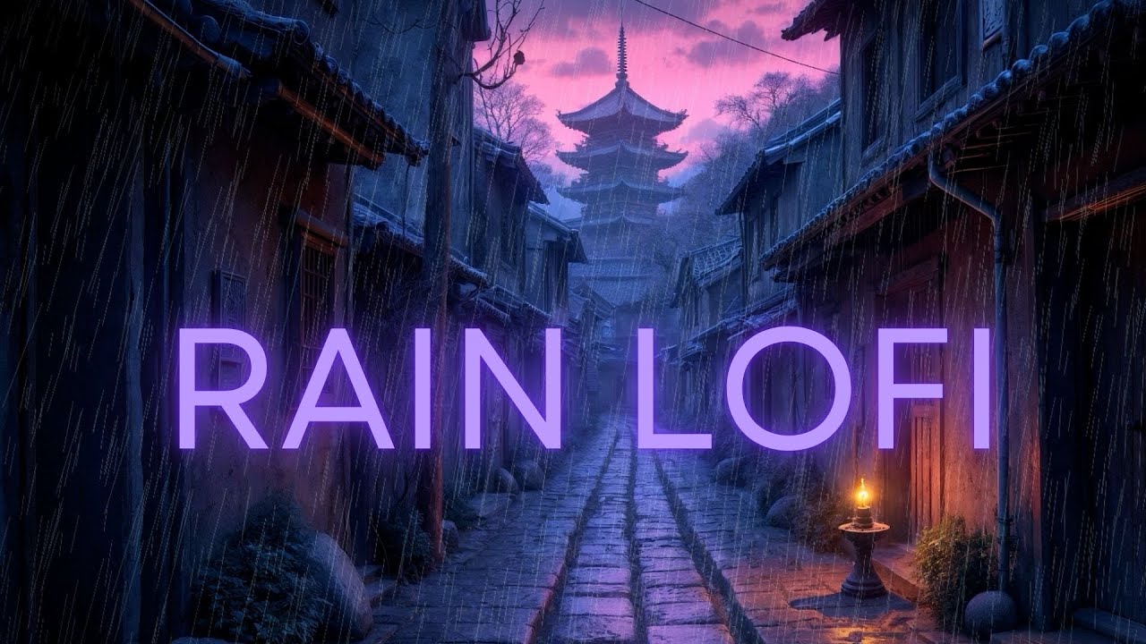Rainy Night in Kyoto | Ancient Japanese Street Rain
