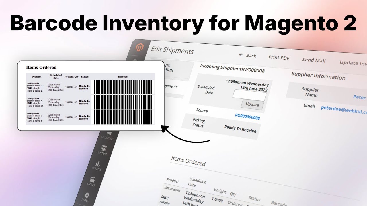 How to manage inventory using barcode in Magento 2