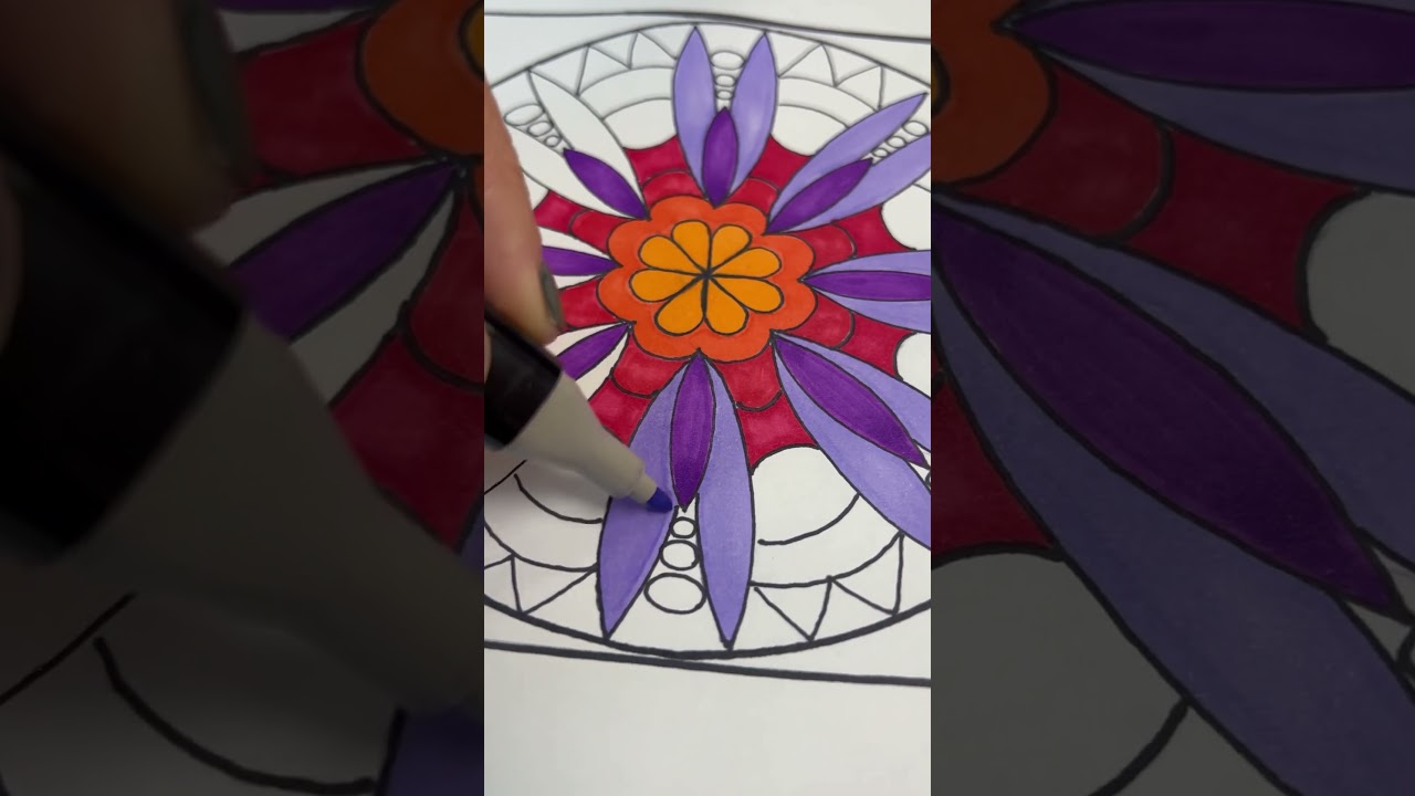 Hand Made mandala. A study on radial symmetry #mindfulart #spiritualart #meditativemandalaart