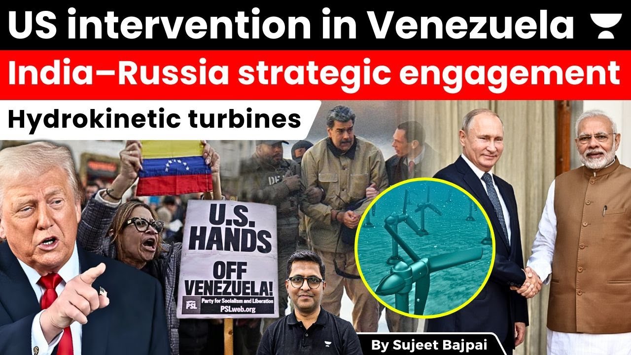 US intervention in Venezuela, India–Russia strategic engagement, Hydrokinetic turbines.