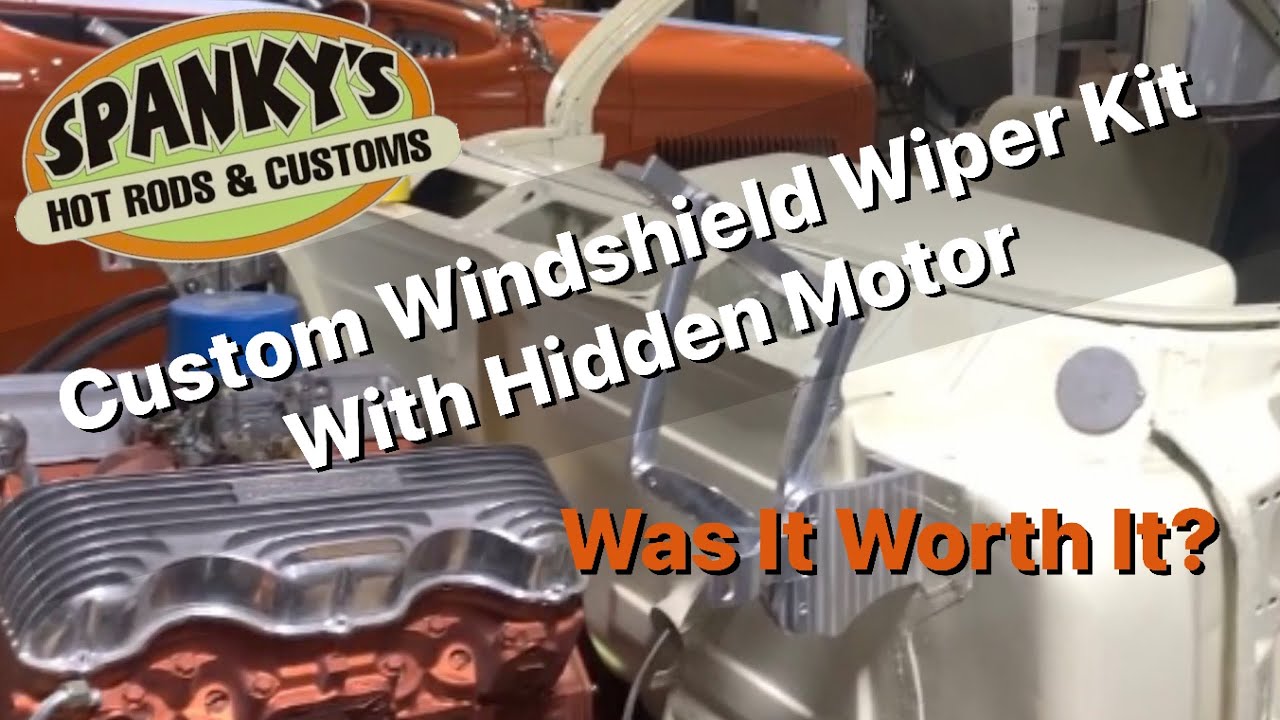 Custom Clean Install Hidden Windshield Wipers in a Hot Rod Chevy Impala