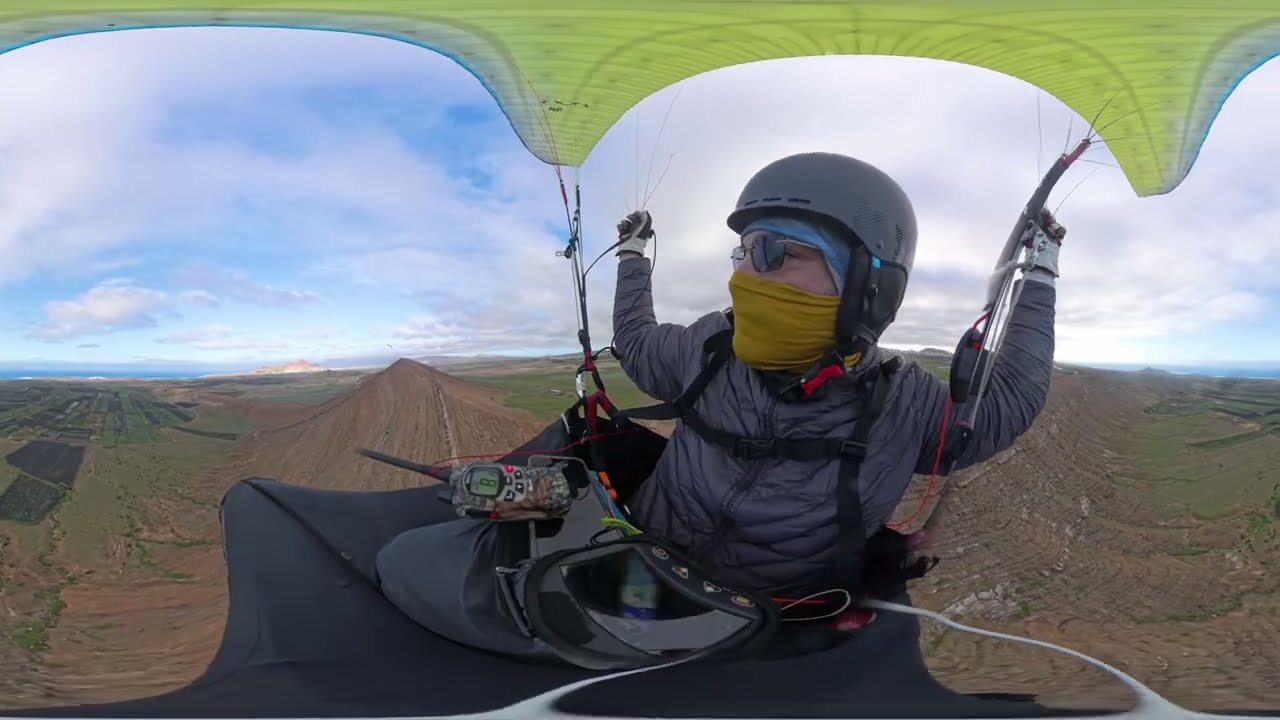 12.02.2026 369 Grad Video Paragling - Lanzarote ESP) - Fotosession - 2.Flug am  El Cuchillo