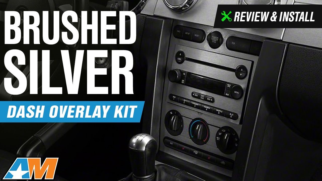 2005-2009 Mustang American Muscle Graphics Brushed Silver Dash Overlay Kit Review & Install