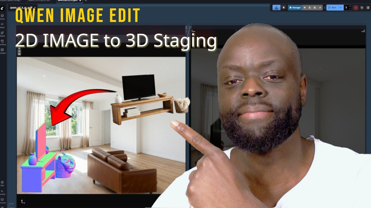 Qwen-Image Edit - Virtual Staging Any Furniture using ComfyUI - Full Tutorial