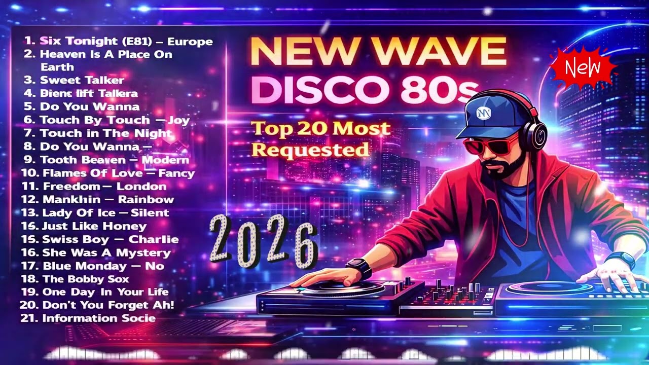 Top 20 Most Requested New Wave Disco 80s Nonstop Remix