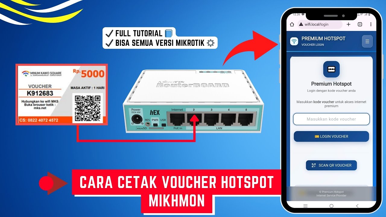 Cara Cetak Voucher Hotspot Mikhmon Otomatis & Rapi!