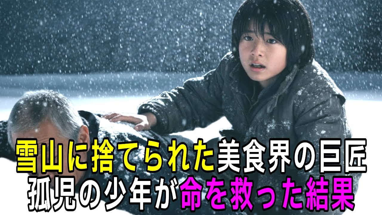 【衝撃】 雪山に捨てられた美食界の巨匠を救った12歳の孤児の少年。 二人が本当の家族になる奇跡の物語｜感動ストーリー｜朗読