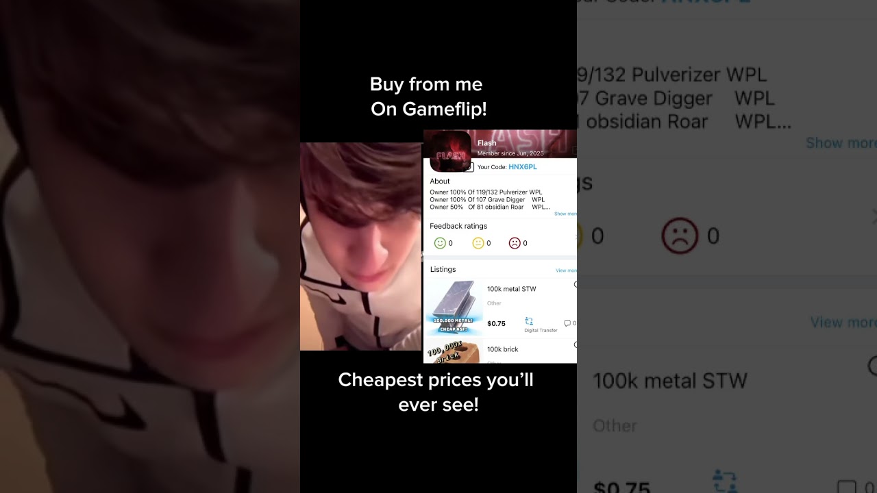 #everyone #fortnite #gameflip #buy #seller #stwgiveaways #stwtrading #stworld #stw #shorts #buynow