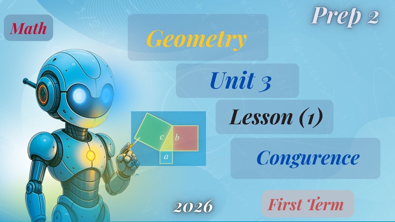 Math | Prep 2 | Unit 3 | Lesson 1 : Congurence /2026 