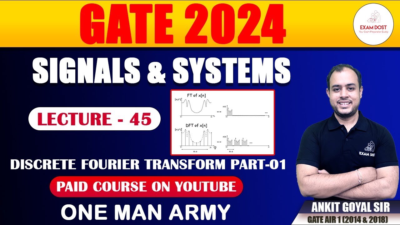 Discrete Fourier Transform Part-01 | Signals & Systems | GATE 2024 | Ankit Goyal | One Man Army