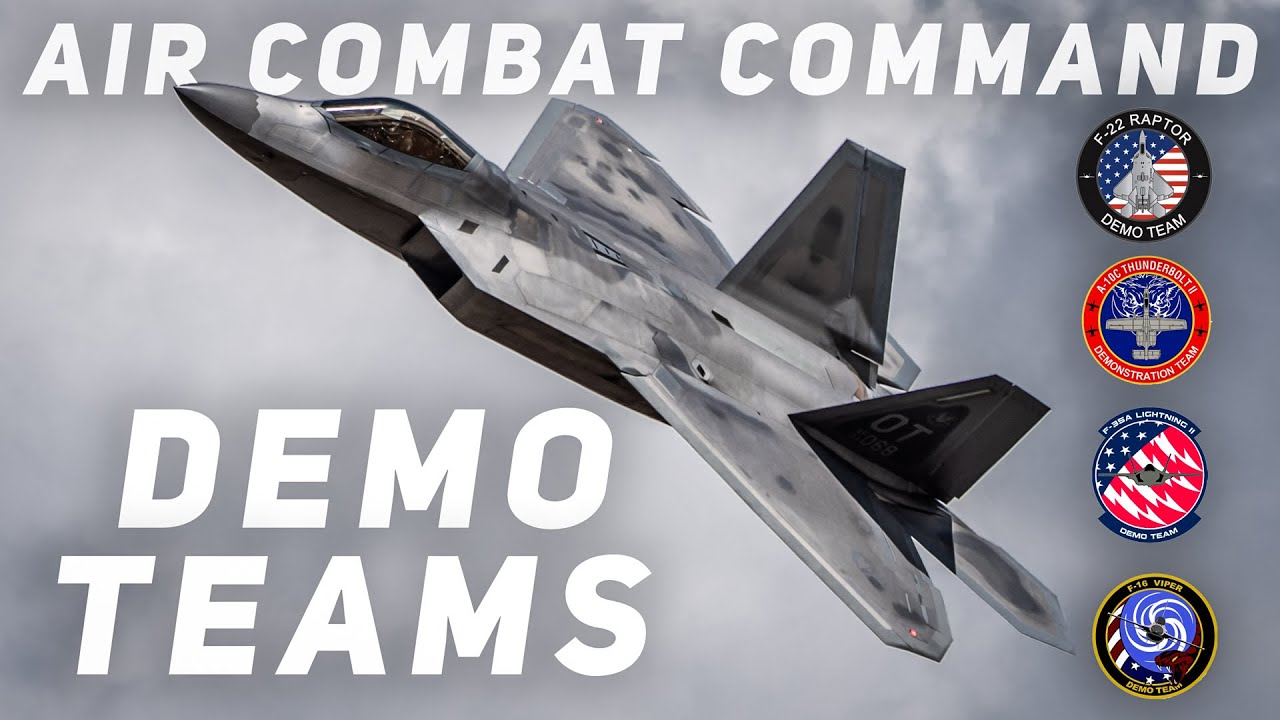 INCREDIBLE U.S. Air Force Demo Teams | F-22 | F-35 | F-16 | A-10 |