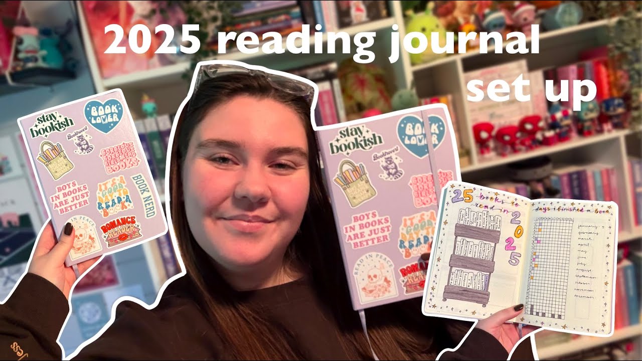 2025 reading journal set up flip thru 📓🩷