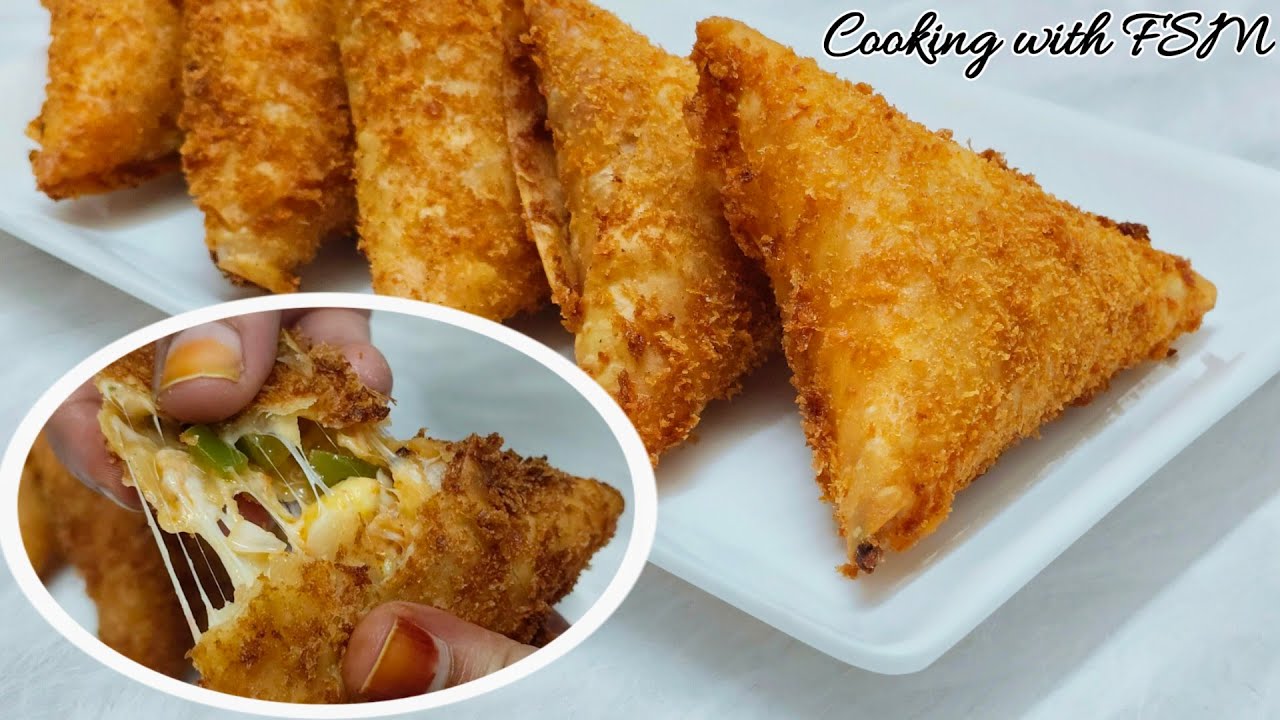 Ramadan Special Chicken Pizza Samosa🍕 | Crispy Outside Cheesy Inside | Chicken Pizza Samosa Recipe