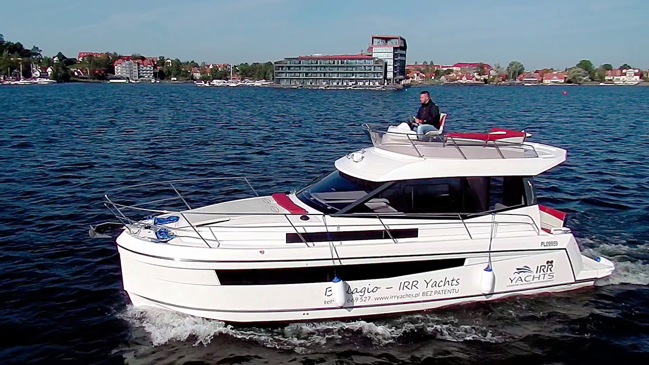 Jacht motorowy 989 PLATINUM Flybridge  Bellagio IRR Yachts CZARTER BEZ PATENTU Mazury