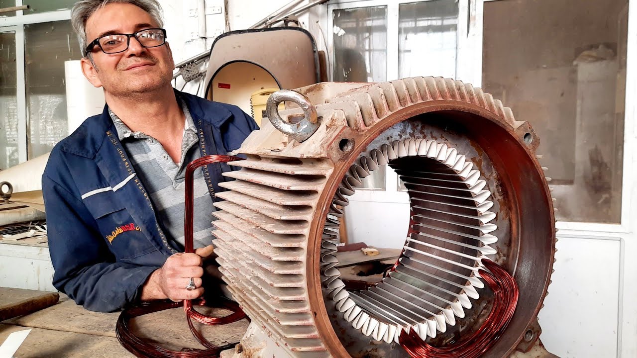 everything about the winding of the electric motors||rewinding 37kw ,1500rpm SIEMENS