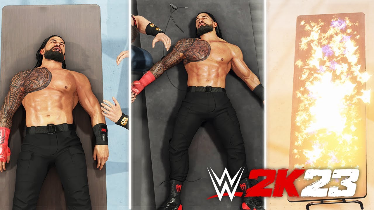 WWE 2K23 Tutorial - How To LAY Your Opponent On A Table & Announcer Table | Set Table On Fire